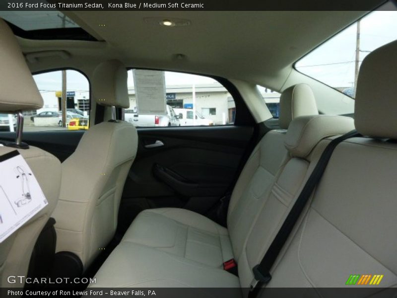 Rear Seat of 2016 Focus Titanium Sedan