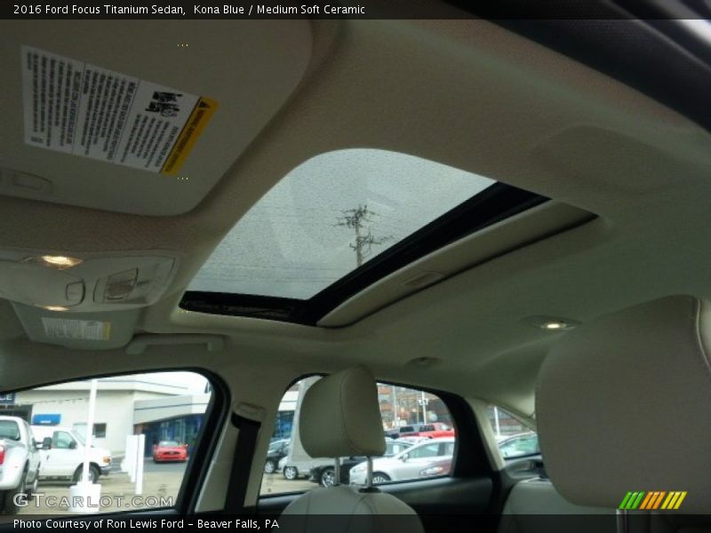 Kona Blue / Medium Soft Ceramic 2016 Ford Focus Titanium Sedan