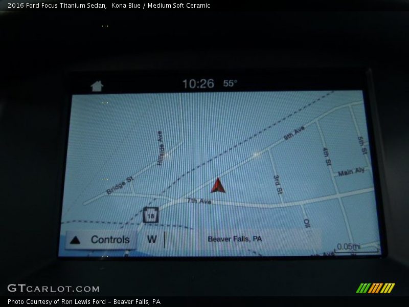 Kona Blue / Medium Soft Ceramic 2016 Ford Focus Titanium Sedan