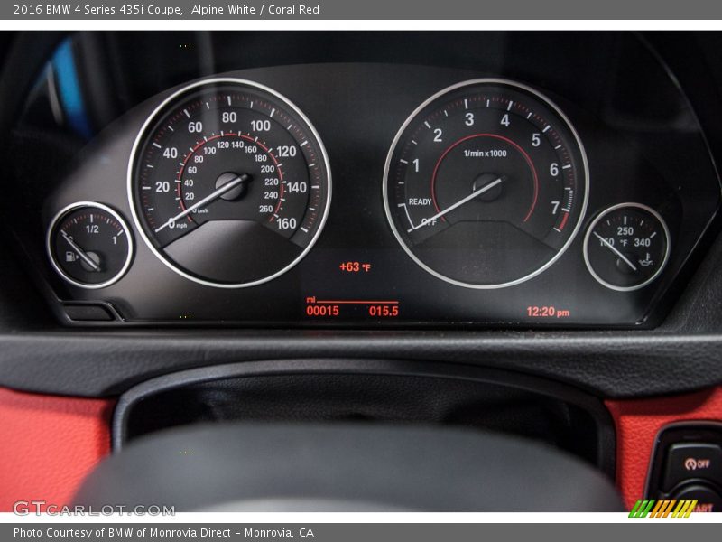  2016 4 Series 435i Coupe 435i Coupe Gauges