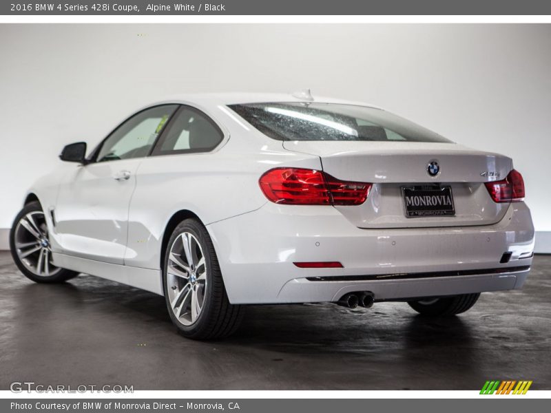 Alpine White / Black 2016 BMW 4 Series 428i Coupe