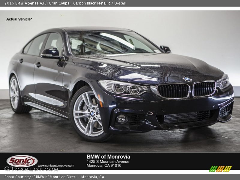 Carbon Black Metallic / Oyster 2016 BMW 4 Series 435i Gran Coupe