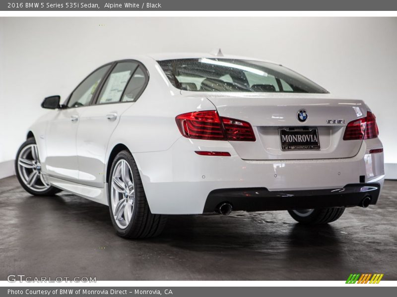 Alpine White / Black 2016 BMW 5 Series 535i Sedan