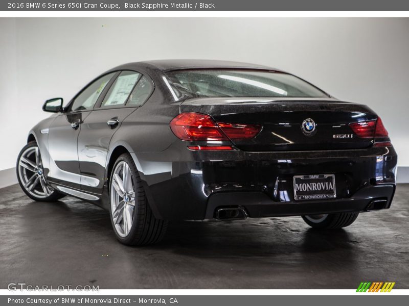 Black Sapphire Metallic / Black 2016 BMW 6 Series 650i Gran Coupe