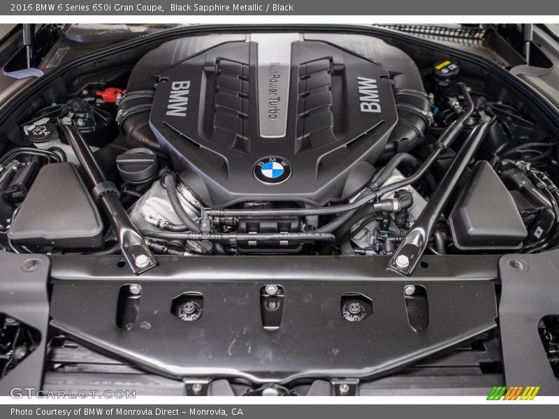  2016 6 Series 650i Gran Coupe Engine - 4.4 Liter DI TwinPower Turbocharged DOHC 32-Valve VVT V8