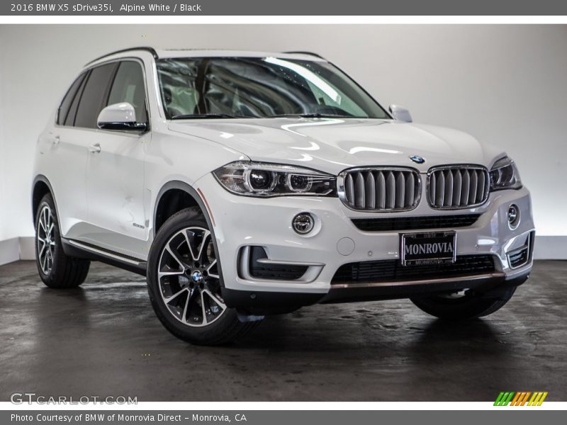 Alpine White / Black 2016 BMW X5 sDrive35i