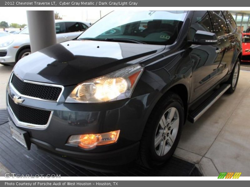 Cyber Gray Metallic / Dark Gray/Light Gray 2012 Chevrolet Traverse LT
