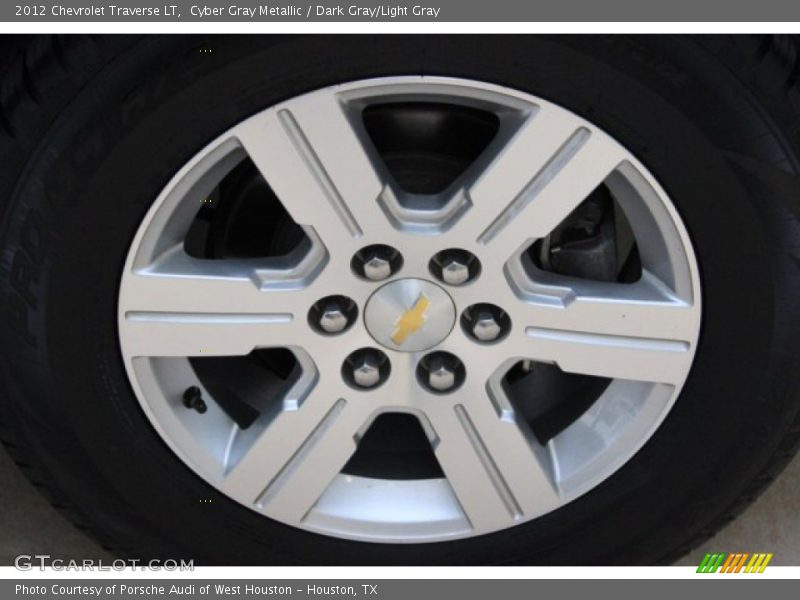 Cyber Gray Metallic / Dark Gray/Light Gray 2012 Chevrolet Traverse LT