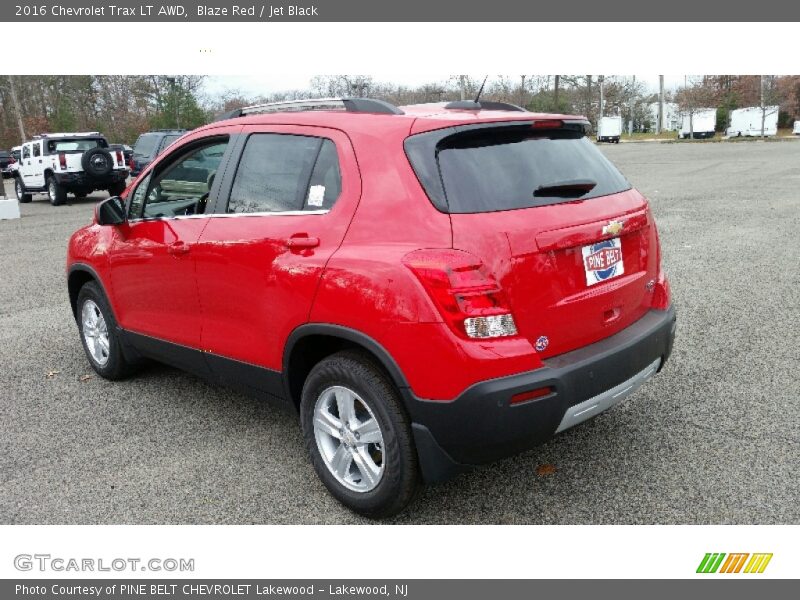 Blaze Red / Jet Black 2016 Chevrolet Trax LT AWD
