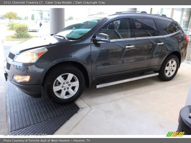 Cyber Gray Metallic / Dark Gray/Light Gray 2012 Chevrolet Traverse LT