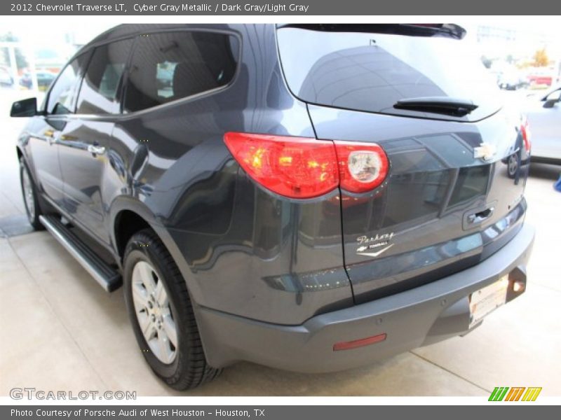 Cyber Gray Metallic / Dark Gray/Light Gray 2012 Chevrolet Traverse LT
