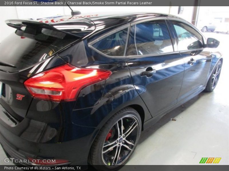 Shadow Black / Charcoal Black/Smoke Storm Partial Recaro Leather 2016 Ford Focus ST
