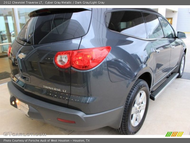 Cyber Gray Metallic / Dark Gray/Light Gray 2012 Chevrolet Traverse LT
