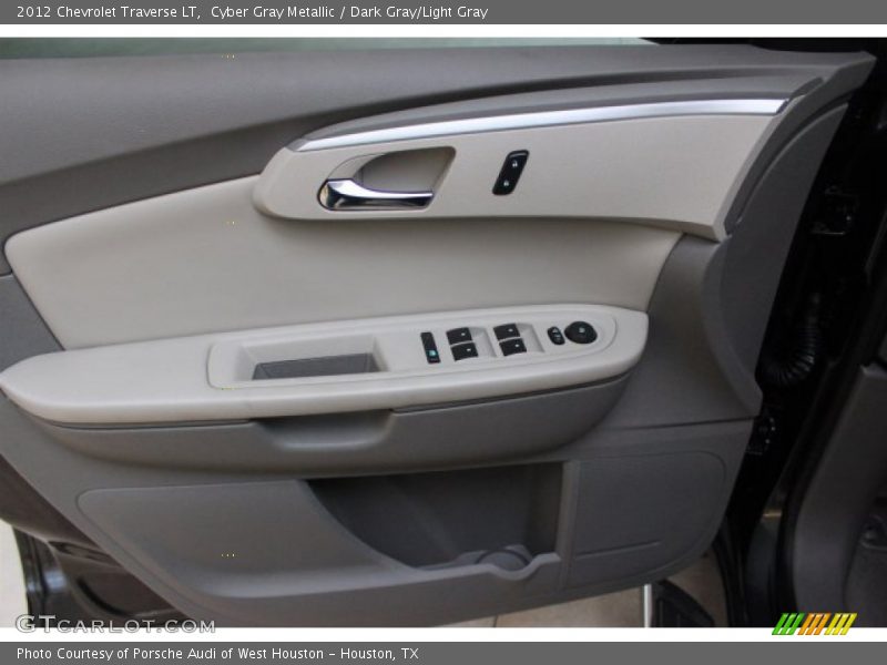 Cyber Gray Metallic / Dark Gray/Light Gray 2012 Chevrolet Traverse LT