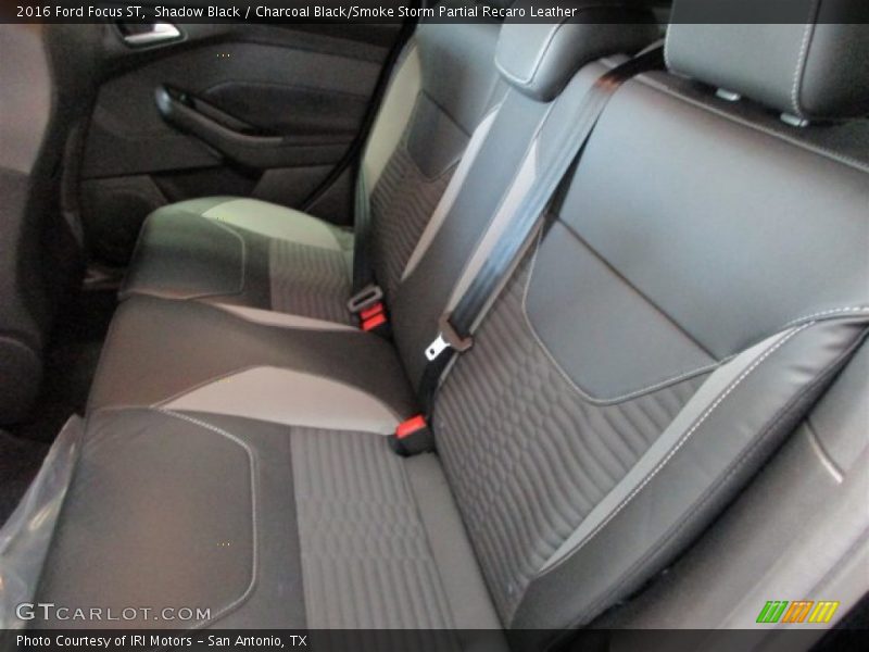 Shadow Black / Charcoal Black/Smoke Storm Partial Recaro Leather 2016 Ford Focus ST