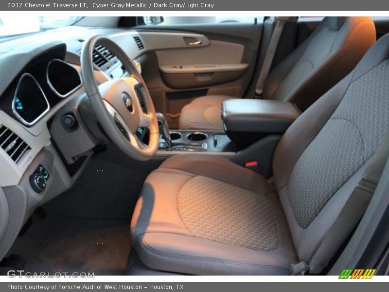 Cyber Gray Metallic / Dark Gray/Light Gray 2012 Chevrolet Traverse LT