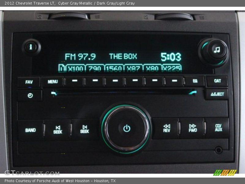 Cyber Gray Metallic / Dark Gray/Light Gray 2012 Chevrolet Traverse LT