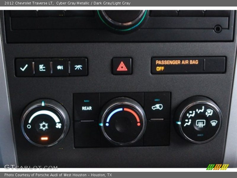 Cyber Gray Metallic / Dark Gray/Light Gray 2012 Chevrolet Traverse LT