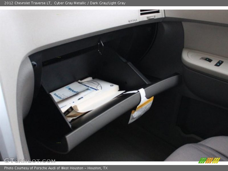 Cyber Gray Metallic / Dark Gray/Light Gray 2012 Chevrolet Traverse LT