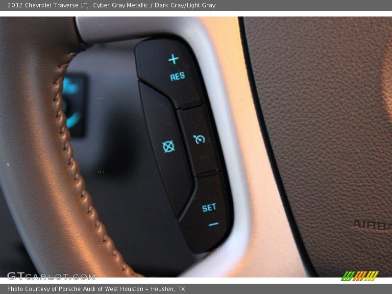 Cyber Gray Metallic / Dark Gray/Light Gray 2012 Chevrolet Traverse LT