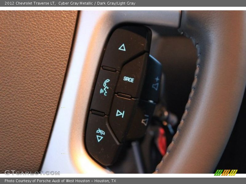 Cyber Gray Metallic / Dark Gray/Light Gray 2012 Chevrolet Traverse LT