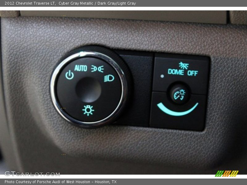 Cyber Gray Metallic / Dark Gray/Light Gray 2012 Chevrolet Traverse LT