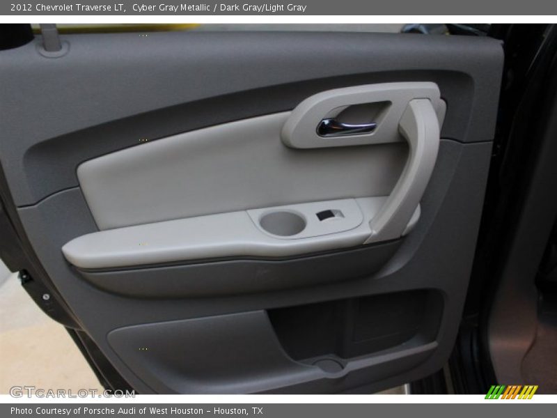 Cyber Gray Metallic / Dark Gray/Light Gray 2012 Chevrolet Traverse LT