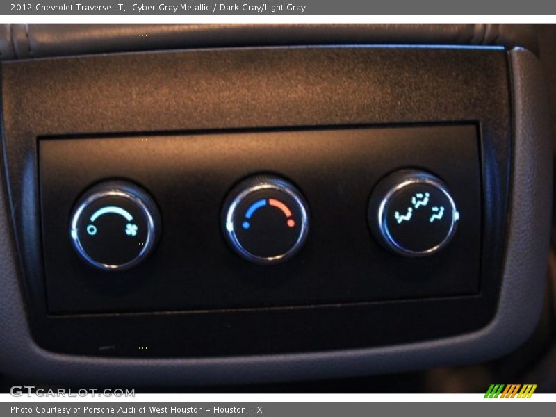 Cyber Gray Metallic / Dark Gray/Light Gray 2012 Chevrolet Traverse LT
