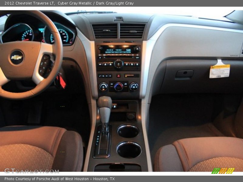 Cyber Gray Metallic / Dark Gray/Light Gray 2012 Chevrolet Traverse LT