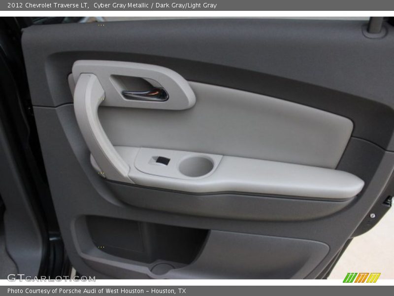 Cyber Gray Metallic / Dark Gray/Light Gray 2012 Chevrolet Traverse LT