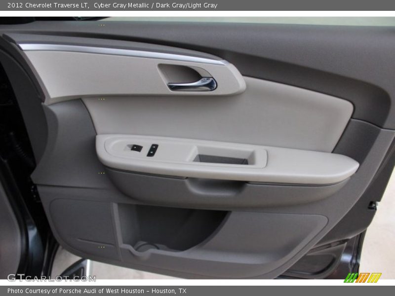 Cyber Gray Metallic / Dark Gray/Light Gray 2012 Chevrolet Traverse LT