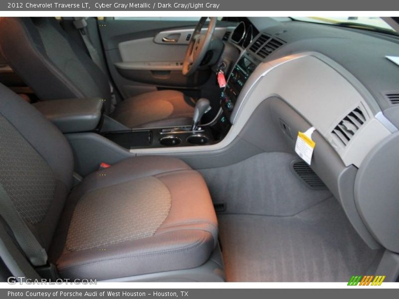 Cyber Gray Metallic / Dark Gray/Light Gray 2012 Chevrolet Traverse LT