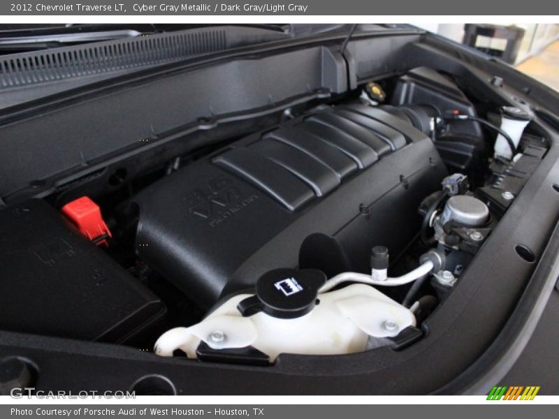 Cyber Gray Metallic / Dark Gray/Light Gray 2012 Chevrolet Traverse LT