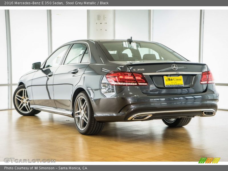 Steel Grey Metallic / Black 2016 Mercedes-Benz E 350 Sedan