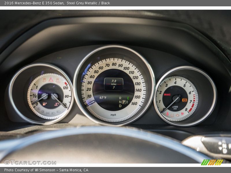Steel Grey Metallic / Black 2016 Mercedes-Benz E 350 Sedan