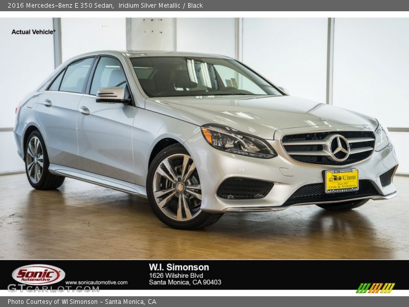 Iridium Silver Metallic / Black 2016 Mercedes-Benz E 350 Sedan