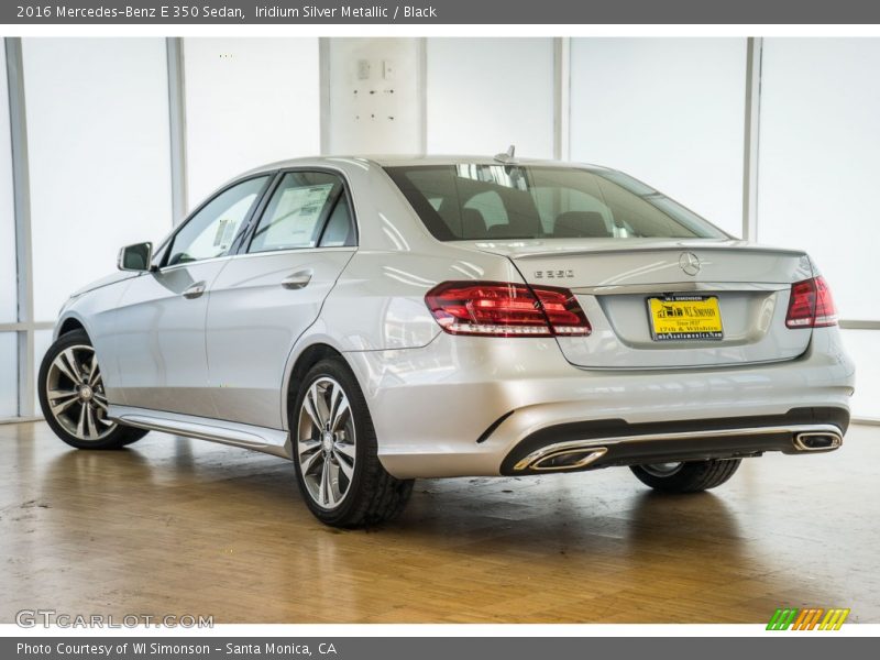 Iridium Silver Metallic / Black 2016 Mercedes-Benz E 350 Sedan
