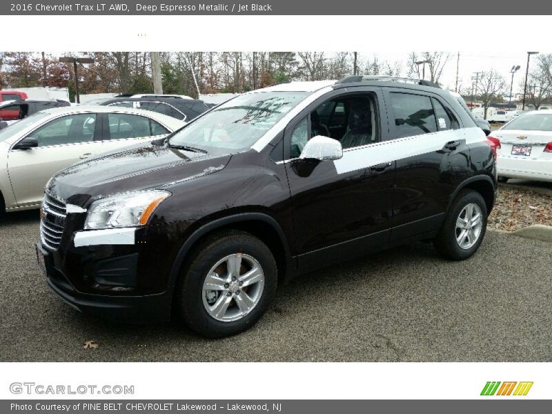 Deep Espresso Metallic / Jet Black 2016 Chevrolet Trax LT AWD
