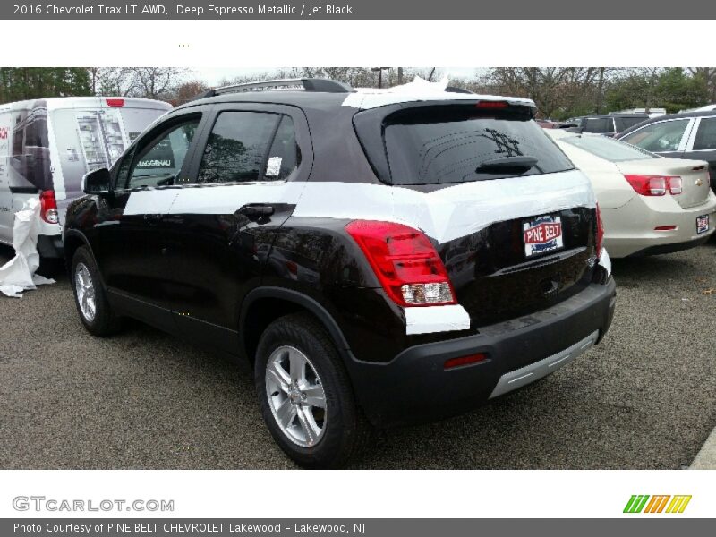 Deep Espresso Metallic / Jet Black 2016 Chevrolet Trax LT AWD