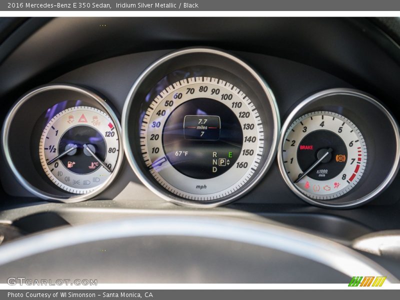 Iridium Silver Metallic / Black 2016 Mercedes-Benz E 350 Sedan