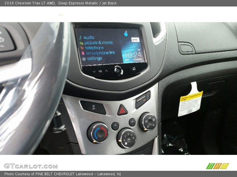 Deep Espresso Metallic / Jet Black 2016 Chevrolet Trax LT AWD