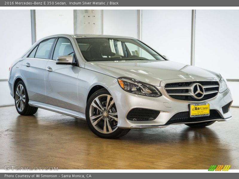 Iridium Silver Metallic / Black 2016 Mercedes-Benz E 350 Sedan