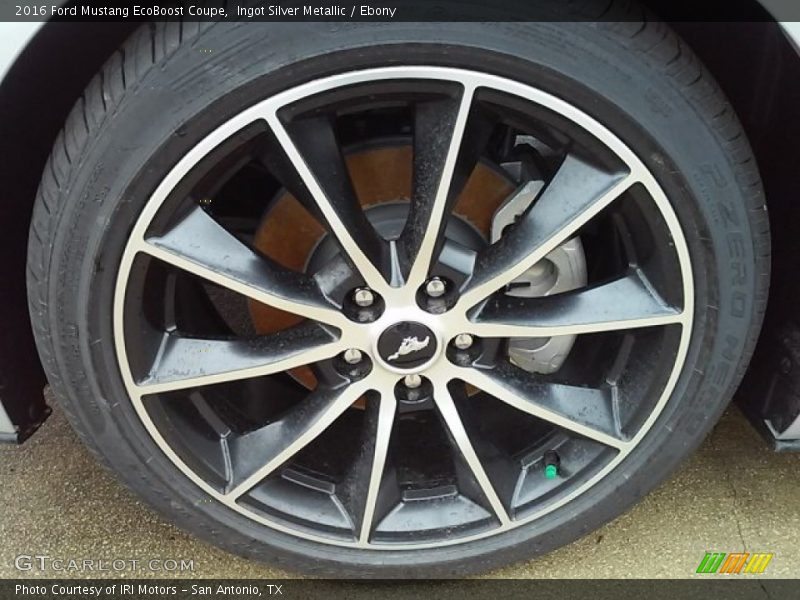 Ingot Silver Metallic / Ebony 2016 Ford Mustang EcoBoost Coupe