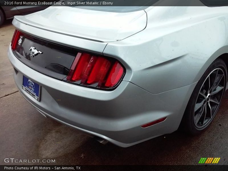 Ingot Silver Metallic / Ebony 2016 Ford Mustang EcoBoost Coupe