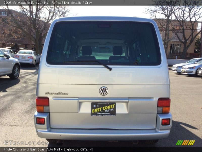 Reflex Silver Metallic / Gray 2003 Volkswagen EuroVan MV