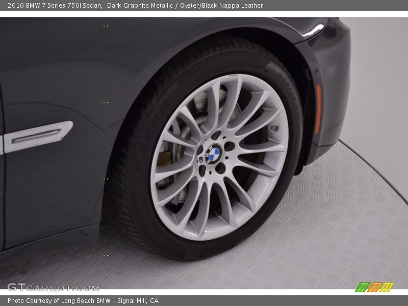 Dark Graphite Metallic / Oyster/Black Nappa Leather 2010 BMW 7 Series 750i Sedan