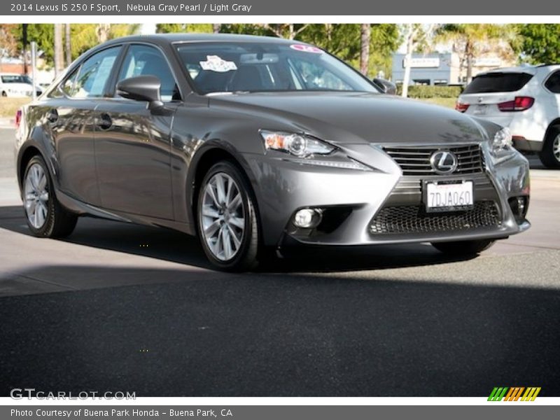 Nebula Gray Pearl / Light Gray 2014 Lexus IS 250 F Sport