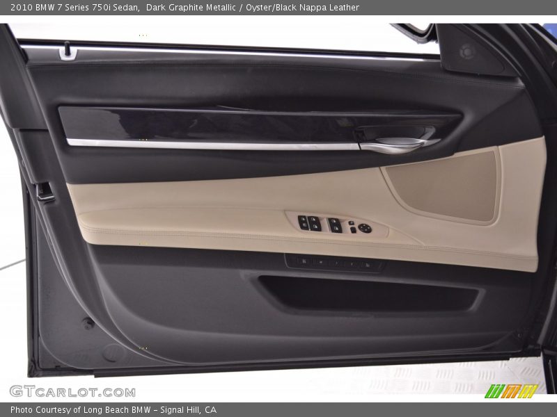 Dark Graphite Metallic / Oyster/Black Nappa Leather 2010 BMW 7 Series 750i Sedan
