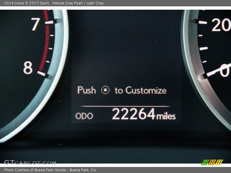 Nebula Gray Pearl / Light Gray 2014 Lexus IS 250 F Sport