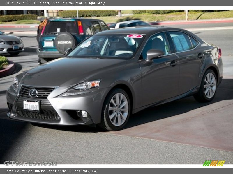 Nebula Gray Pearl / Light Gray 2014 Lexus IS 250 F Sport